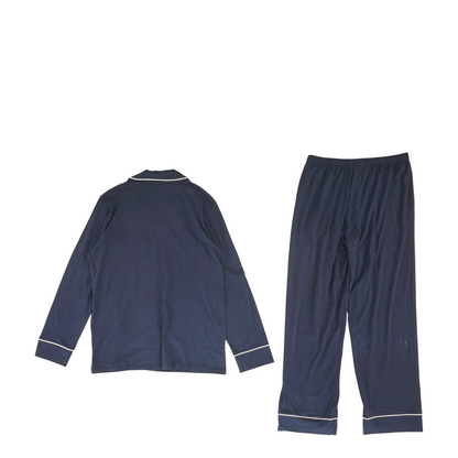 Navy Solid Pajama Set