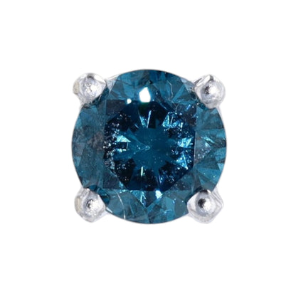1/5 ctw 14K White Gold Diamond Stud Earrings