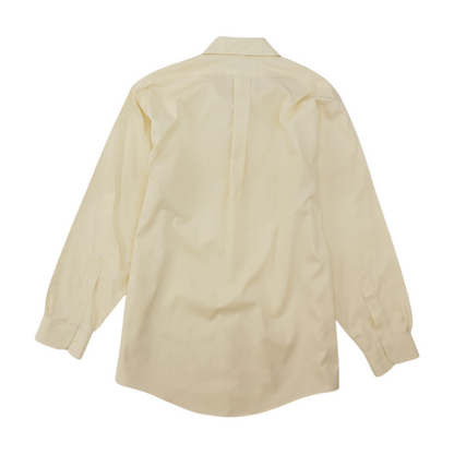 Ivory Solid Long Sleeve Button Down