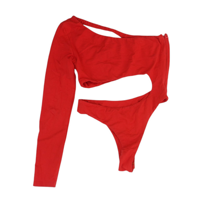 Red Bodysuit Blouse
