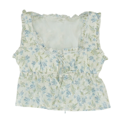 White Floral Blouse