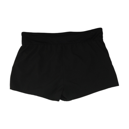Black Solid Active Shorts