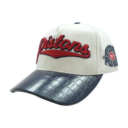 White Detroit Pistons Ballcap Hat