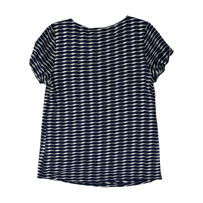 Navy Abstract Blouse