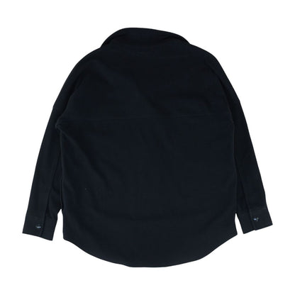 Black Solid Button Down