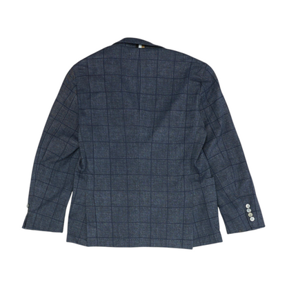 Navy Short Check Sport Coat