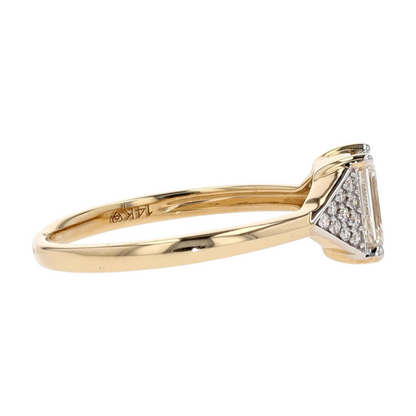 1 ctw 14K Yellow Gold Lab Grown Diamond Engagement Ring