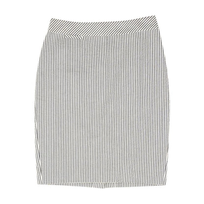 Black Striped Midi Skirt