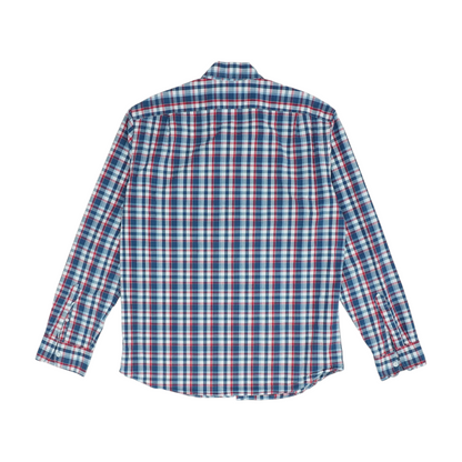 Blue Check Long Sleeve Button Down