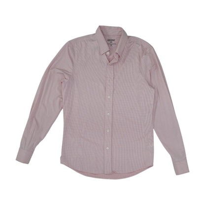 Pink Solid Long Sleeve Button Down