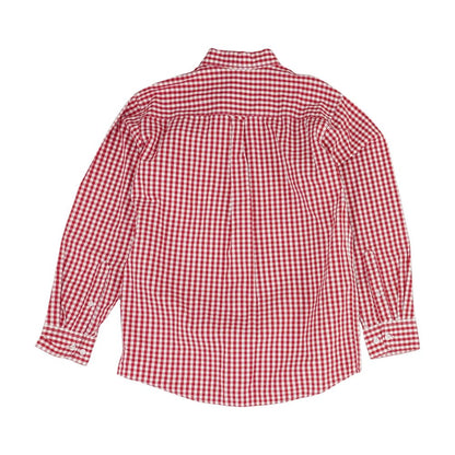 Red Check Long Sleeve Button Down