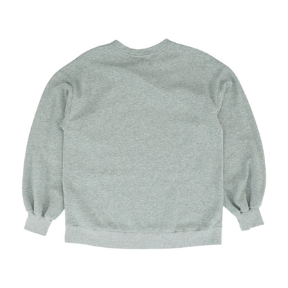 Gray Solid Sweatshirt Pullover