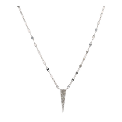 1/10 ctw Sterling Silver Diamond Pendant Necklace