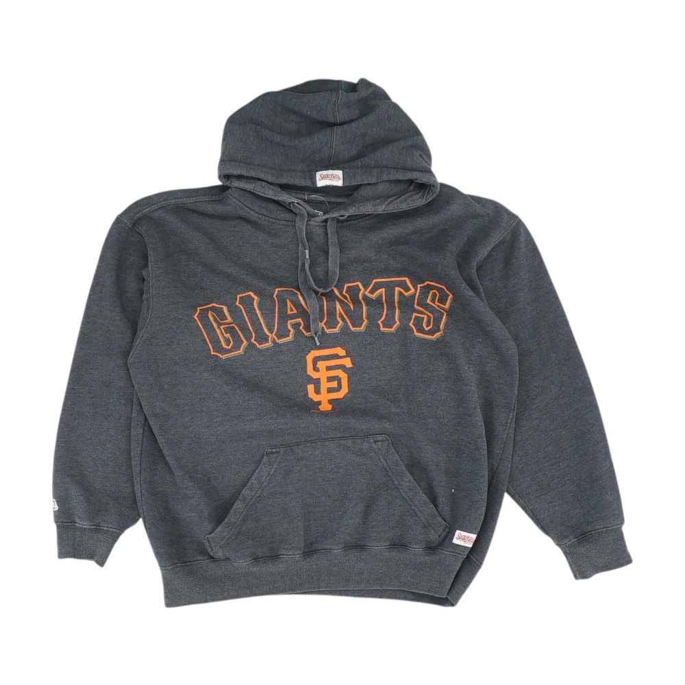 Stitches Gray San Francisco Giants Solid Hoodie Pullover – Image 1