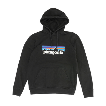 Black Solid Hoodie Pullover