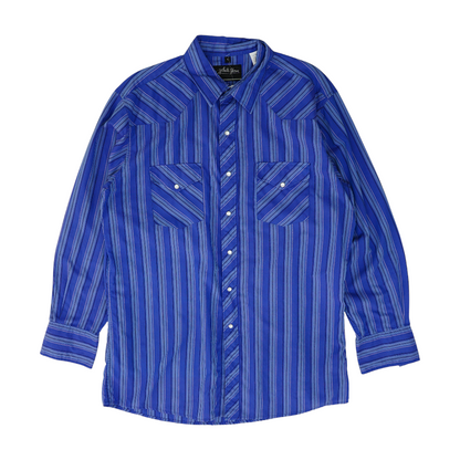 Blue Striped Long Sleeve Button Down