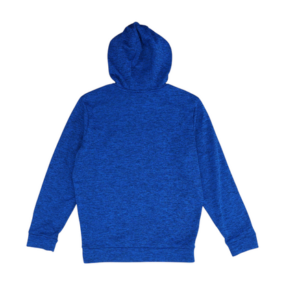 Blue Solid Hoodie Pullover