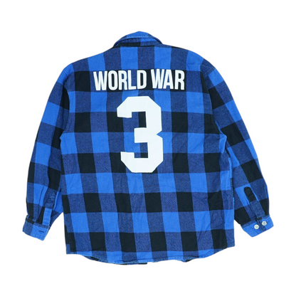 Blue Plaid Flannel Button Down