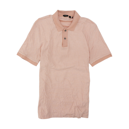 Pink Solid Short Sleeve Polo