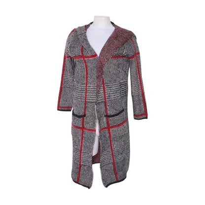 Black Abstract Cardigan Sweater