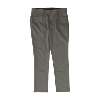 Gray Solid Five Pocket Pants