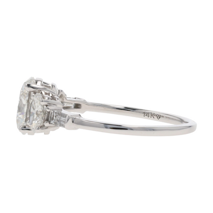 1 3/4 ctw 14K White Gold Lab Grown Diamond Engagement Ring