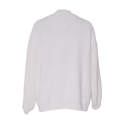 White Cardigan Sweater