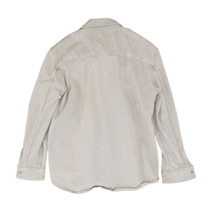 Khaki Solid Denim Jacket