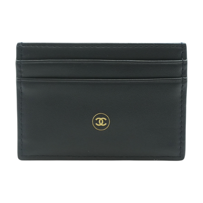 Navy Bleu De Chanel Leather Card Holder