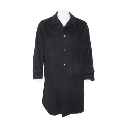 Black Storm System Cashmere Coat