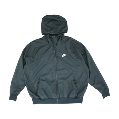 Black Solid Rain Jacket