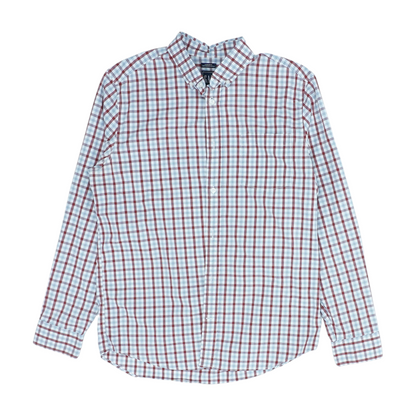 Red Check Long Sleeve Button Down