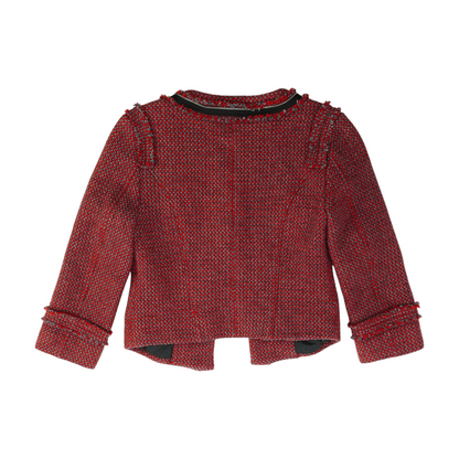 Red Solid Blazer