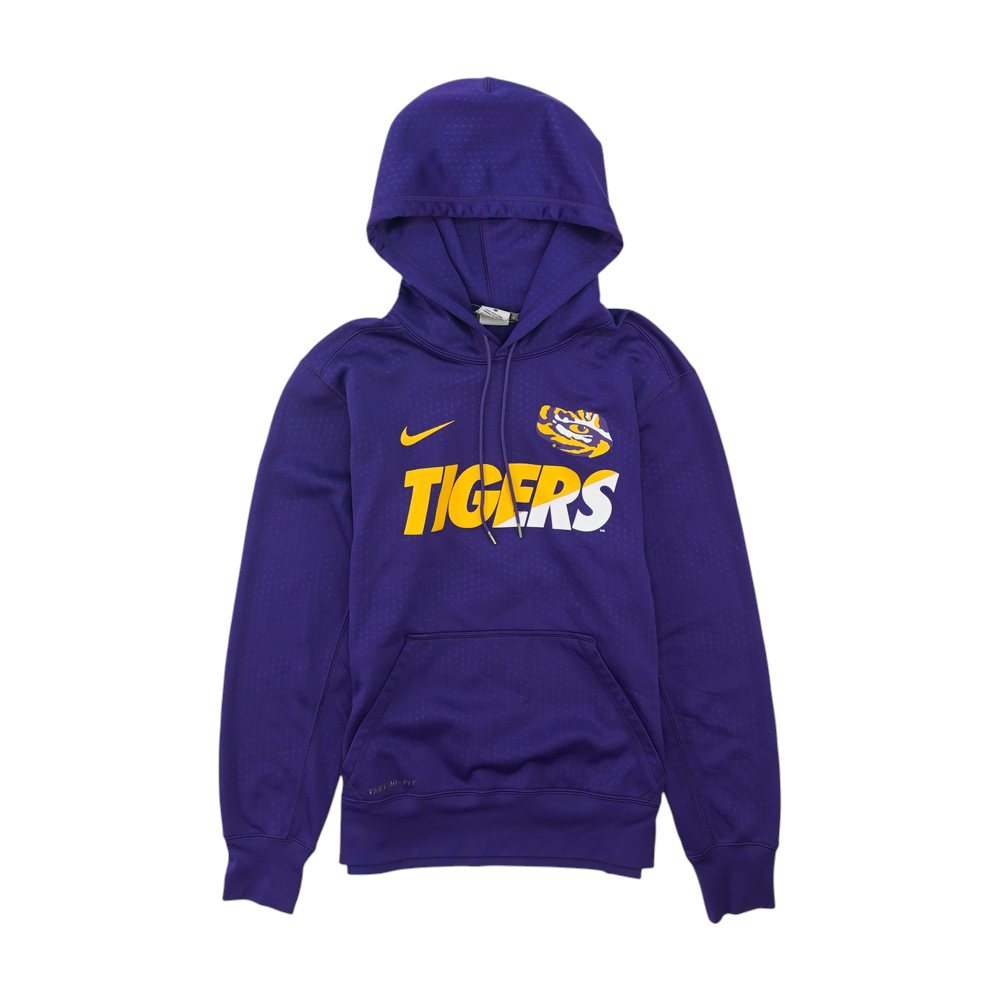 Purple LSU Tigers Solid Hoodie Pullover
