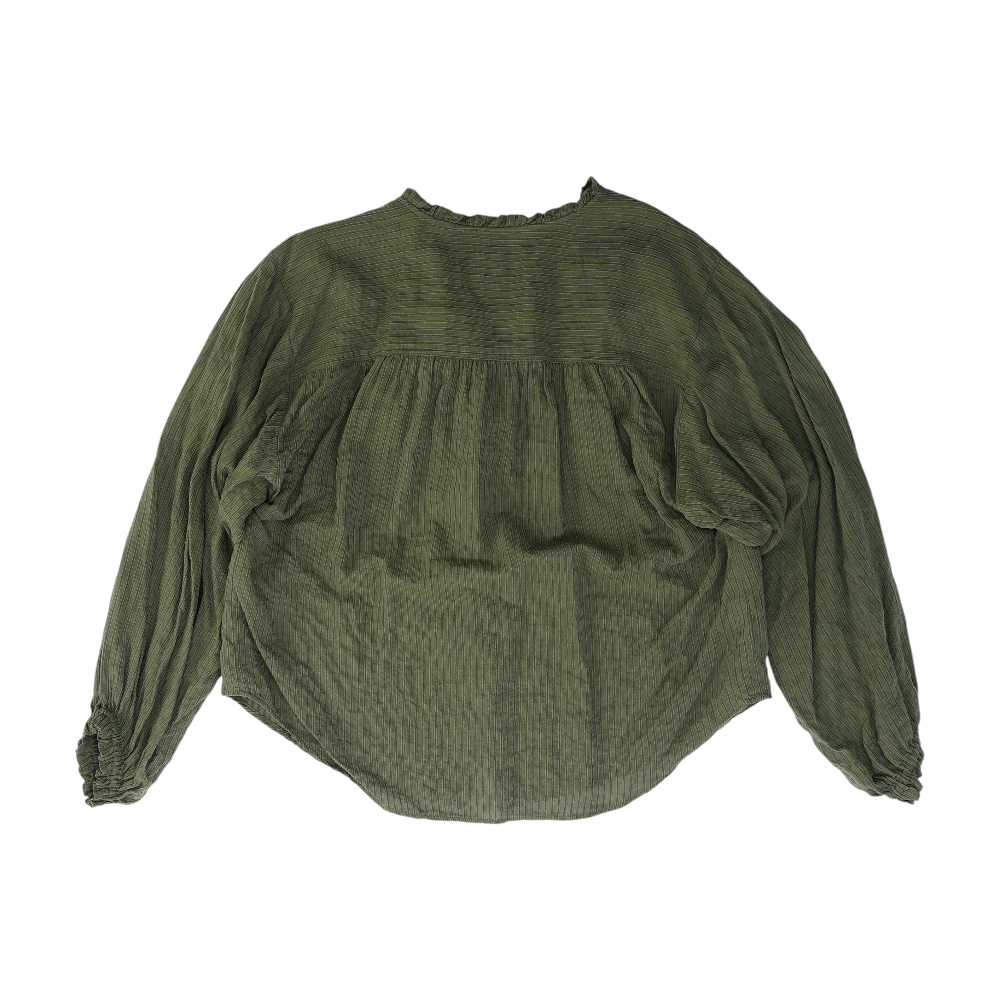 Green Striped Button Down
