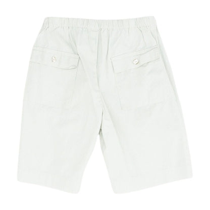 Beige Striped Chino Shorts