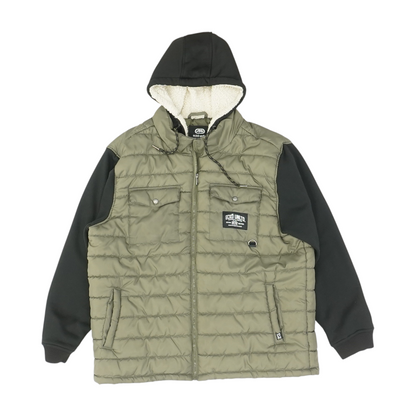 Green Color Block Jacket