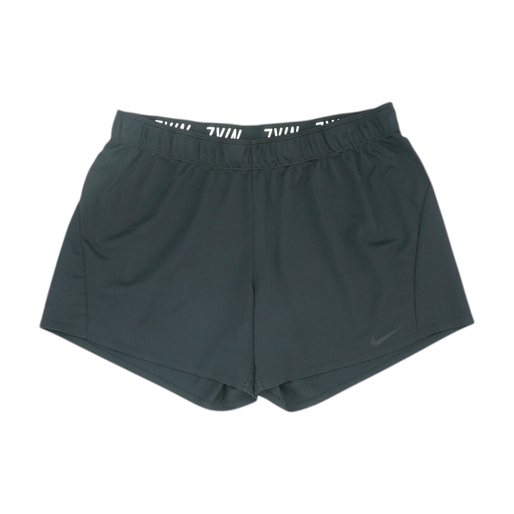 Black Solid Active Shorts