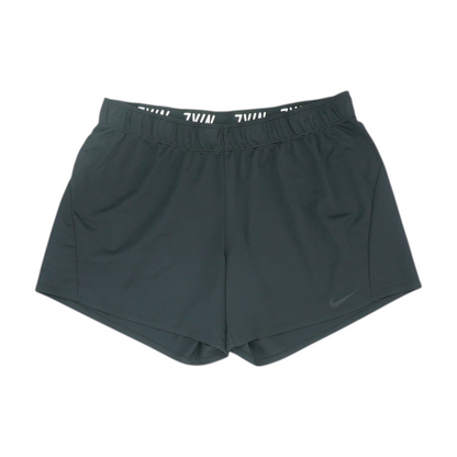 Black Solid Active Shorts