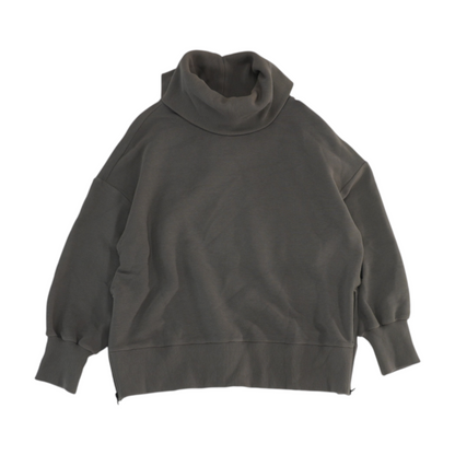 Gray Solid 1/4 Zip Pullover