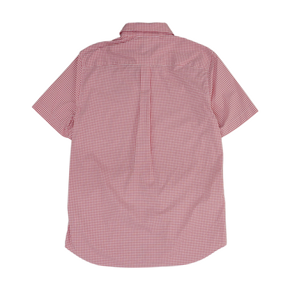 Pink Check Short Sleeve Button Down