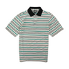 White Striped Short Sleeve Polo
