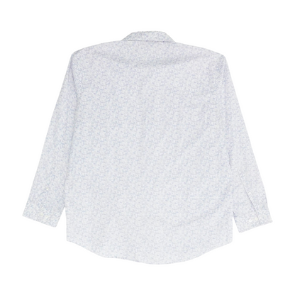 Purple Print Long Sleeve Button Down