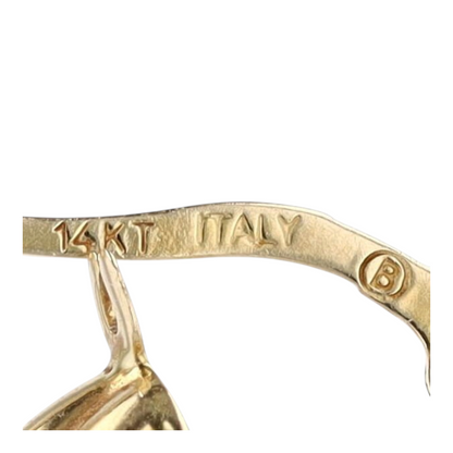 14K Yellow Gold Hoop Earrings