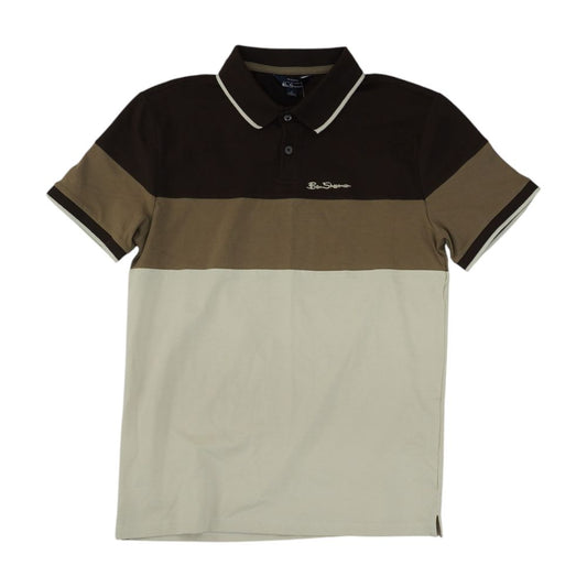 Brown Solid Short Sleeve Polo