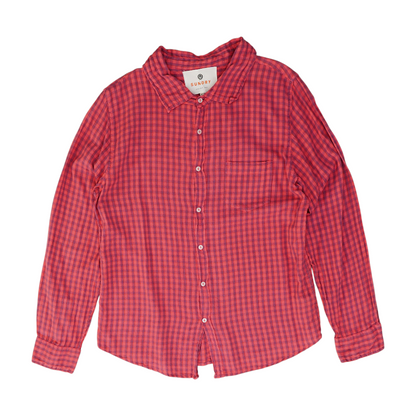 Pink Check Flannel Button Down