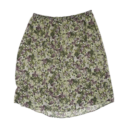 Green Plus Floral Maxi Skirt