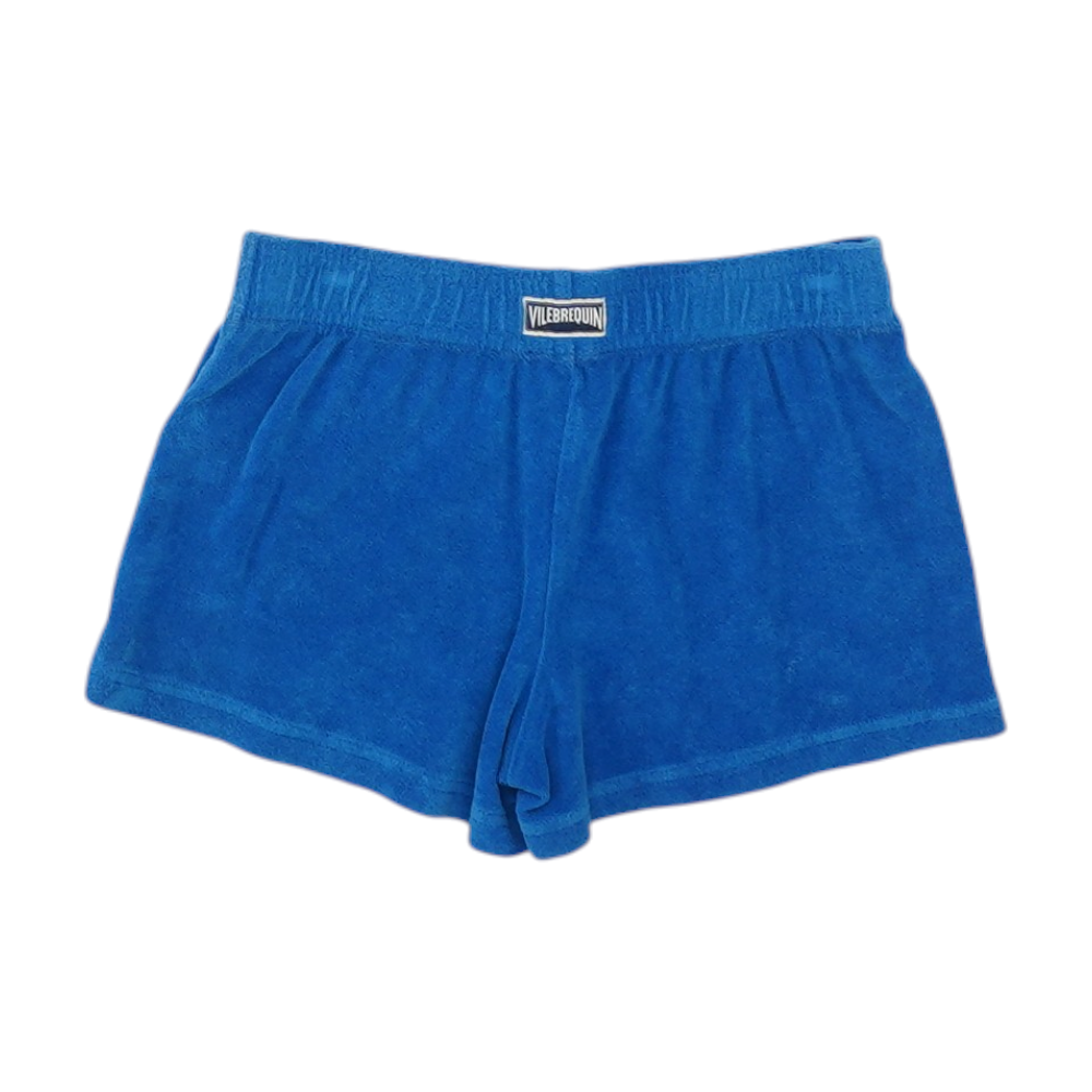 Blue Solid Active Shorts