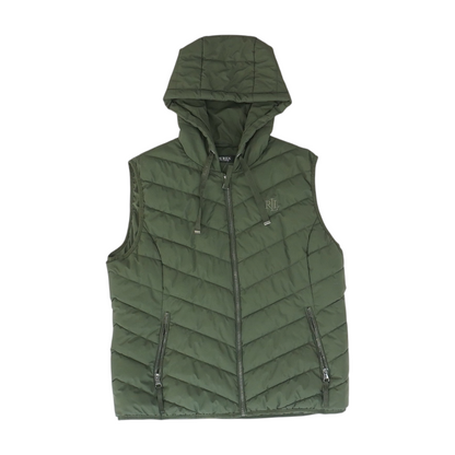 Green Solid Active Vest