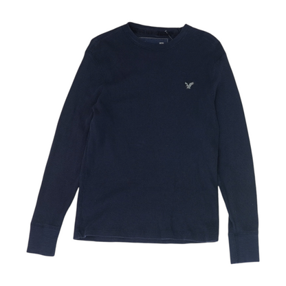 Navy Solid Pullover Sweater